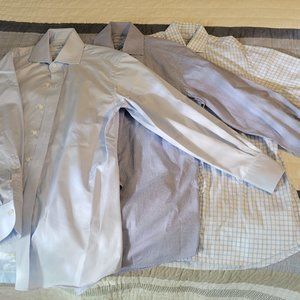 Three new Ledbury men's dress shirts, size 15-32